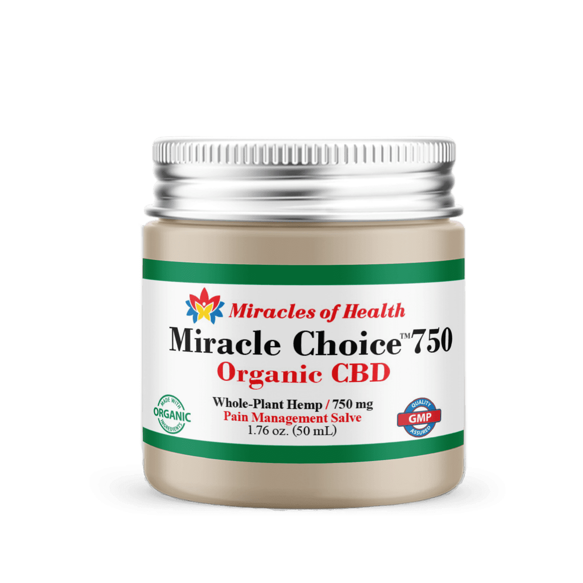 Extra Strength Organic CBD Coconut Salve | 750 mg CBD Infused with Essential Oils | 1.76 oz