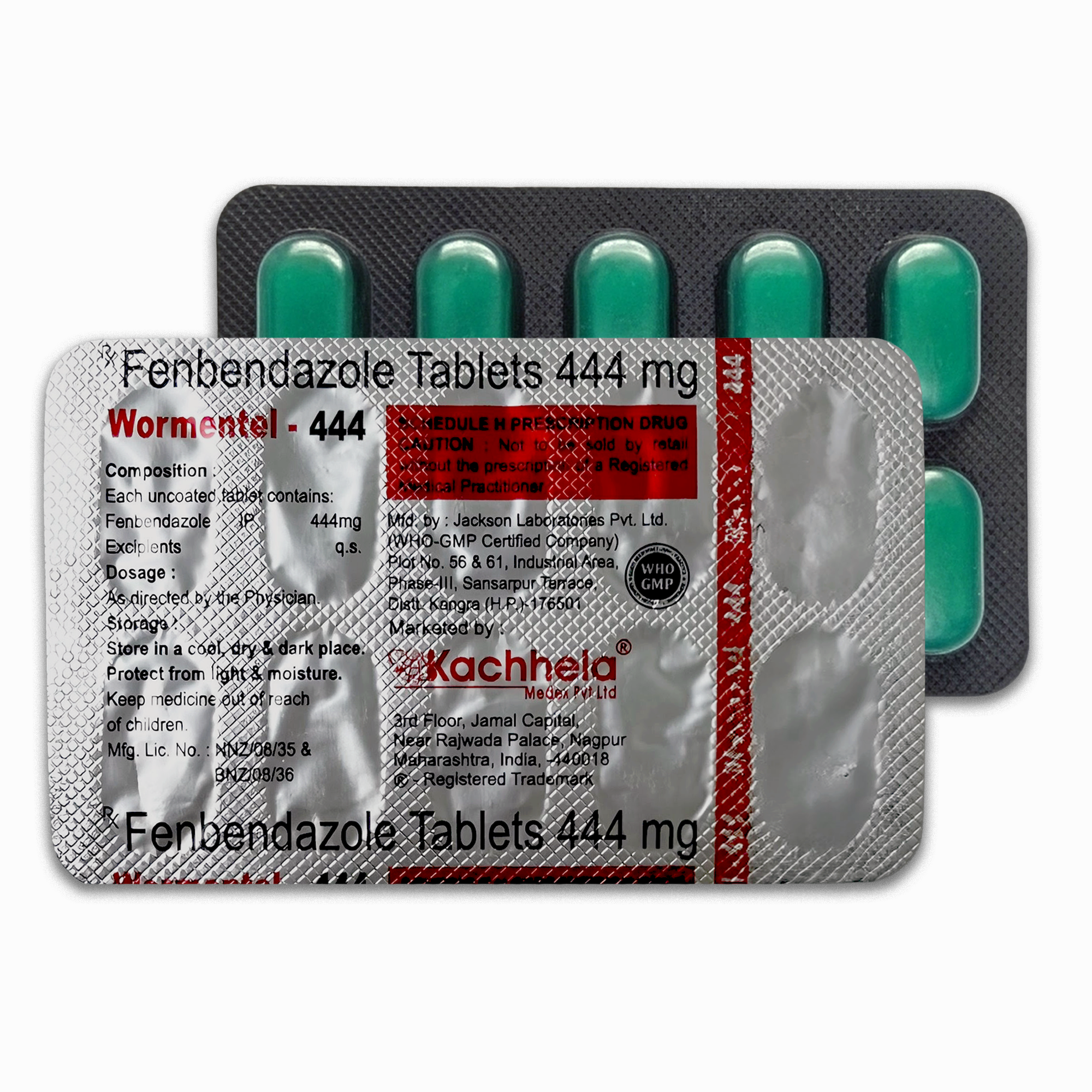 444 mg Fenbendazole Tablets