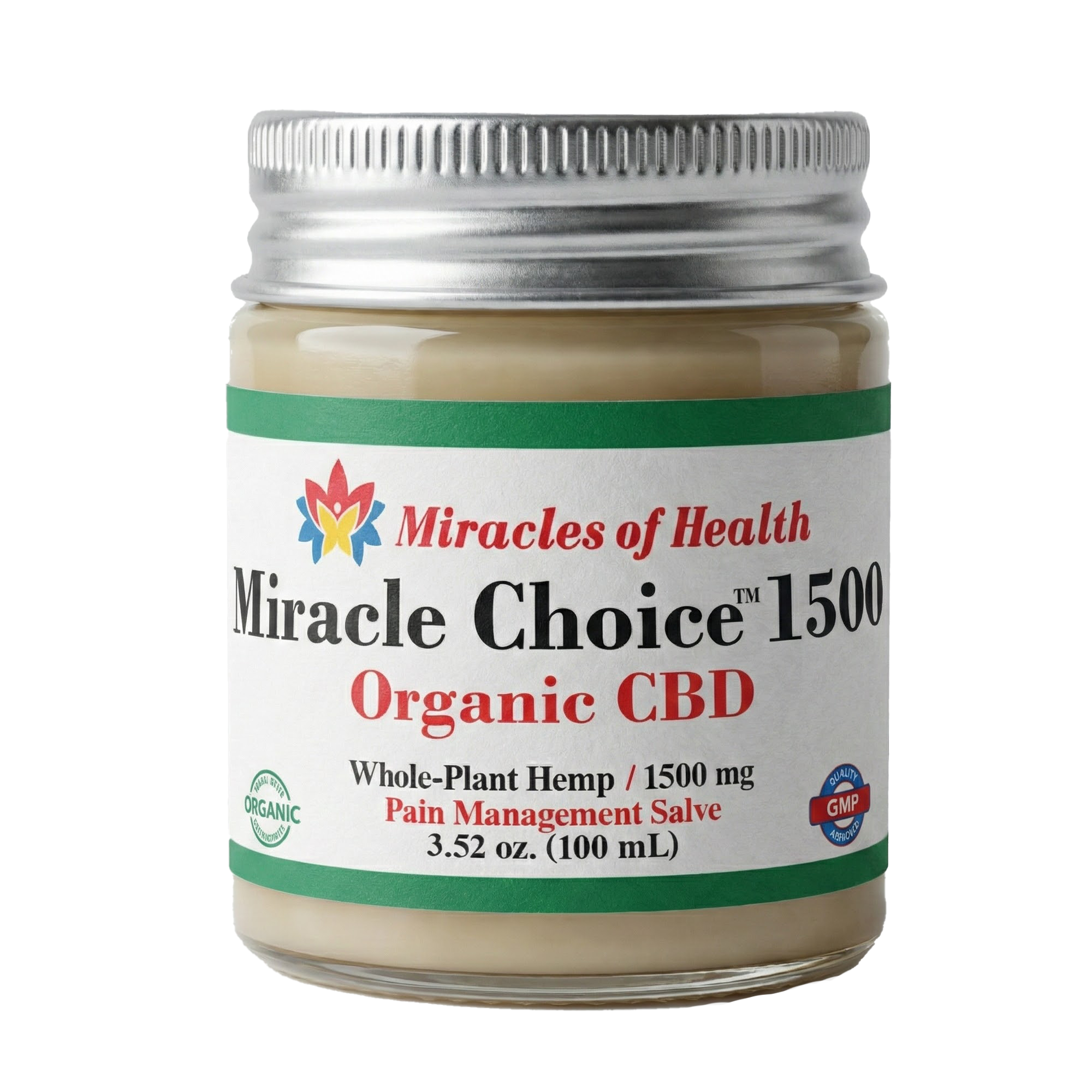 Extra Strength Organic CBD Coconut Salve | 1500 mg CBD Infused with Essential Oils | 3.52 oz