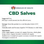 CBD Salves essential oils Supplement Facts