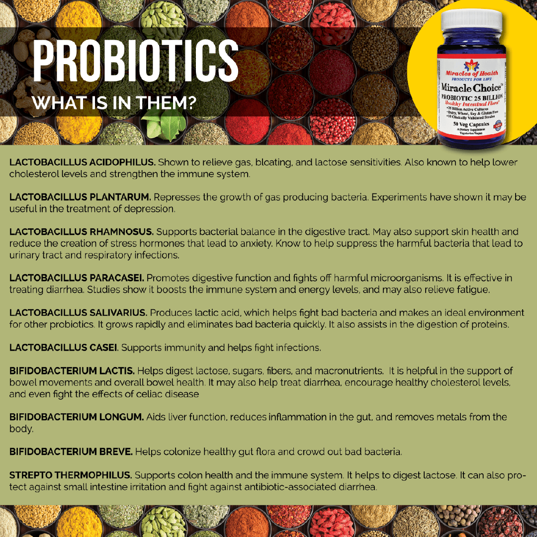 Guide highlighting the benefits of probiotics