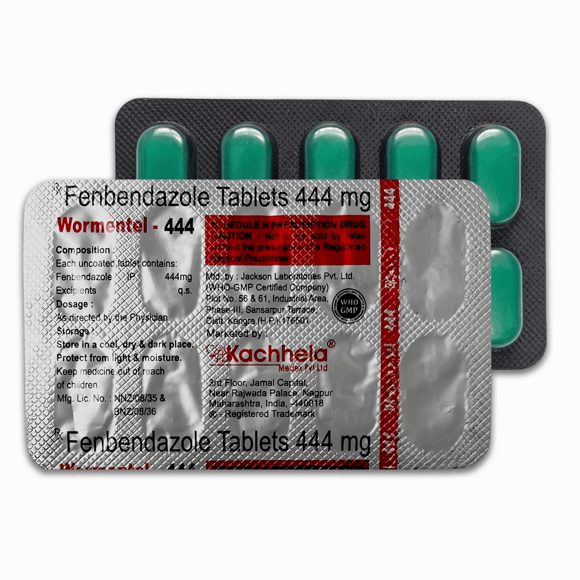 444 mg Fenbendazole Tablets